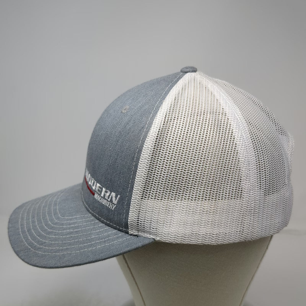 Richardson Trucker Hat Gray One Size Modern Machinery Komatsu Mesh Snapback