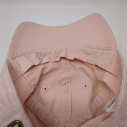 Unbranded Slideback Hat Pink One Size Adjustable Vented Holes 6 Panel Blank