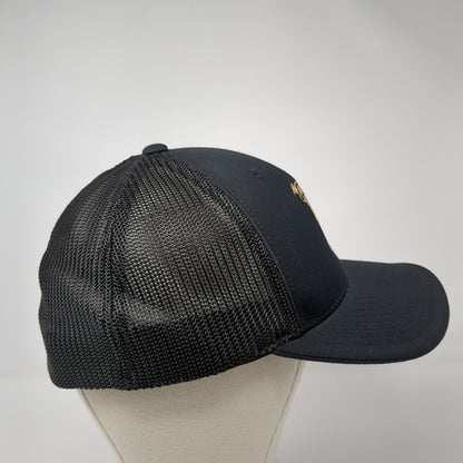 Pacific Headwear Fitted Trucker Hat Black 7 3/8-8 Embroidered Letter K