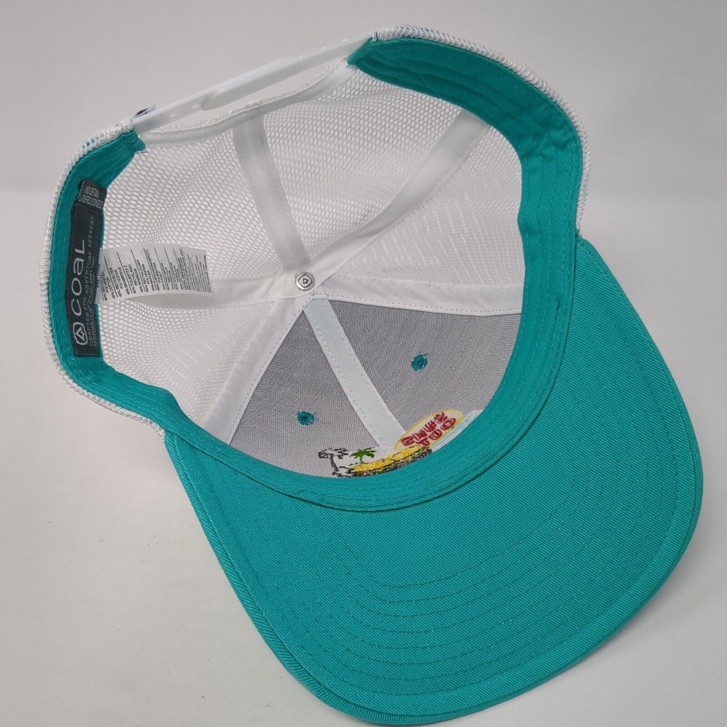 Suns Out Buns Out Snapback Trucker Hat Blue One Size Mesh Back Coal