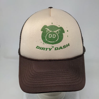 Dirty Dash Snapback Rope Trucker Hat Brown OSFM Mesh Back Otto