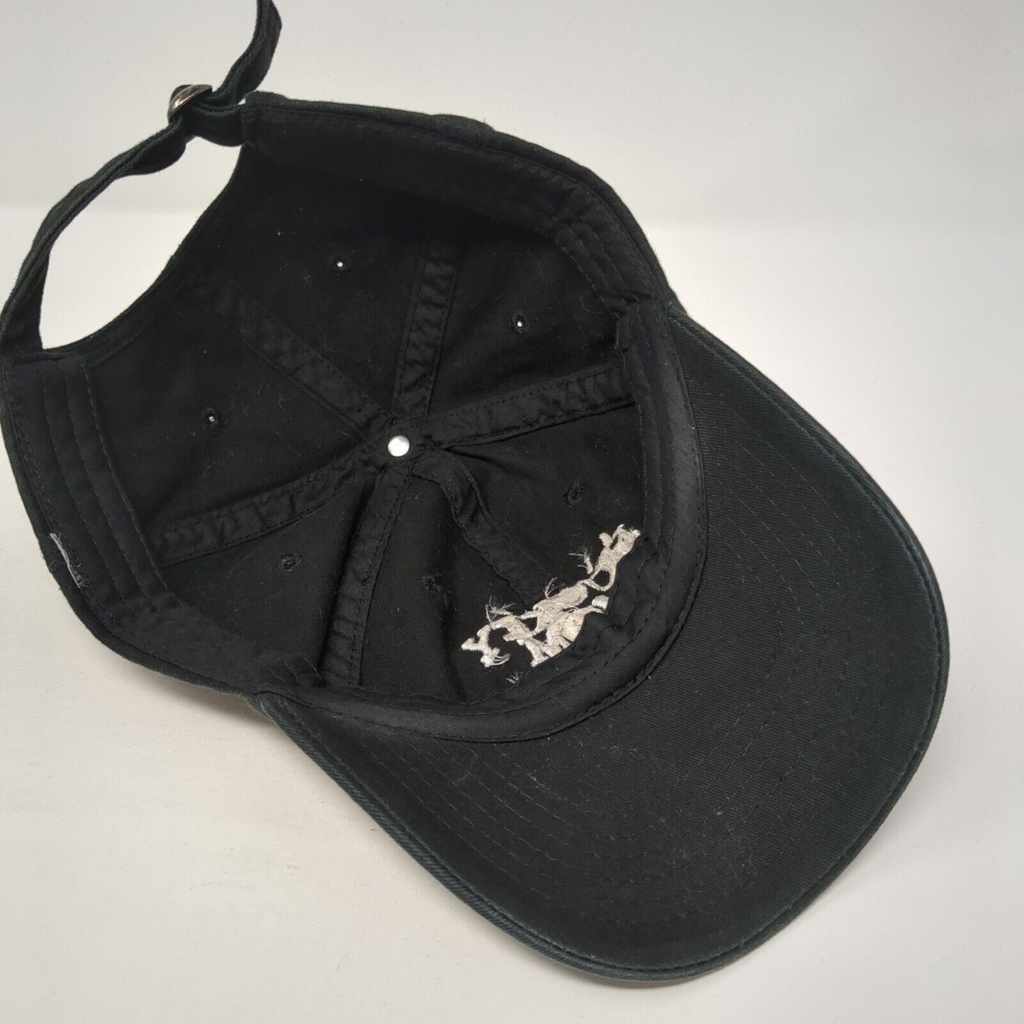 Hockey Mom Slideback Baseball Cap Black One Size Adjustable Embroidered 6 Panel