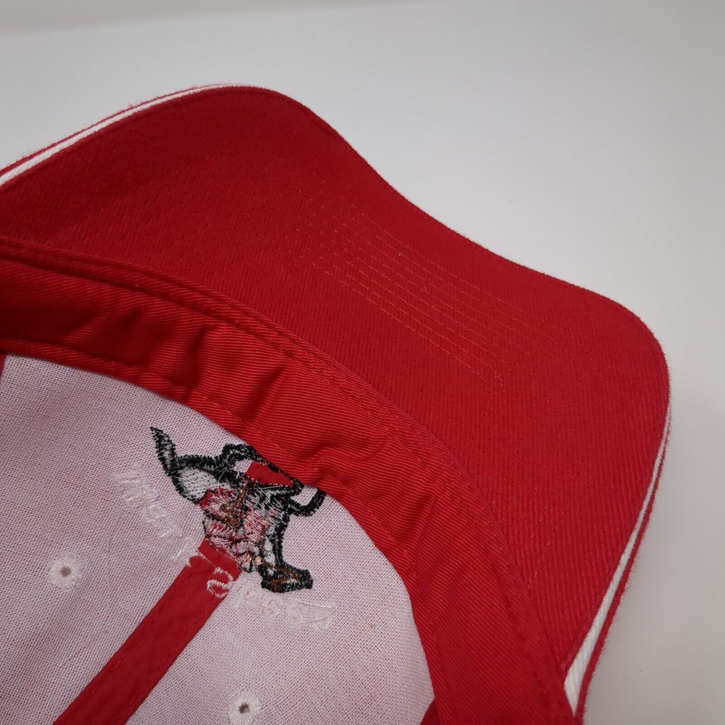 Mark Skeen Racing Strapback Hat Red OSFM Adjustable Embroidered Otto