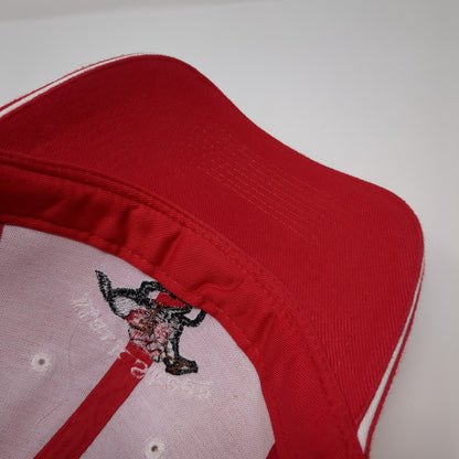 Mark Skeen Racing Strapback Hat Red OSFM Adjustable Embroidered Otto