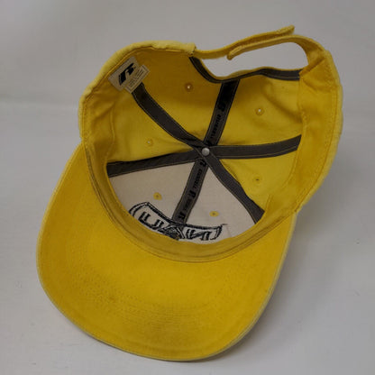 NAU Jacks Strapback Hat Yellow OSFA Adjustable Embroidered Russell
