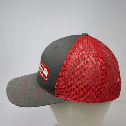Richardson Trucker Hat Gray Red One Size Rendezvous River Sports Surf Wyoming