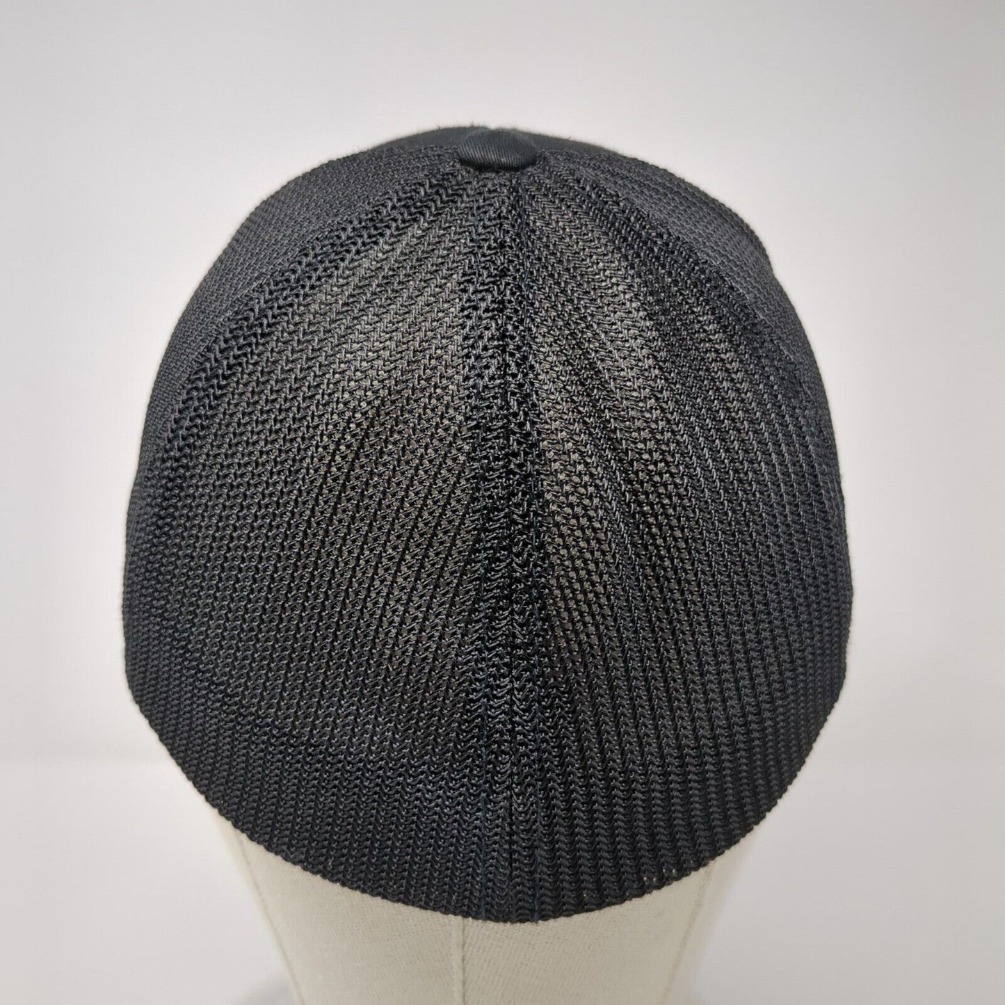 CMS Recycling Inc. Fitted Mesh Back Trucker Hat Black S/M Port Authority