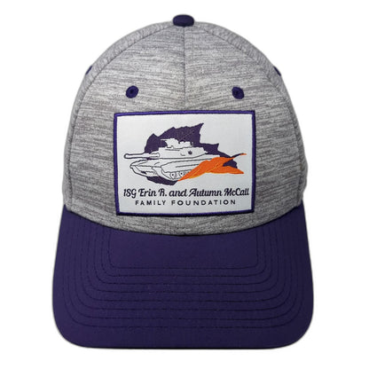 The Game Snapback Gray Purple One Size Family Foundation Tank Logo Patch Hat