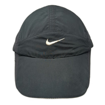 Nike Baseball Cap Black One Size Dri-Fit Mesh Adjustable Strapback Running Hat