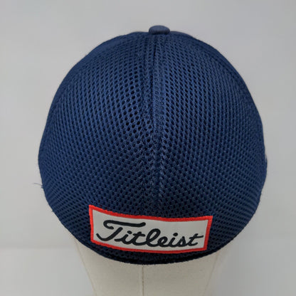 Titleist Fitted Mesh Back Hat Blue Small-Medium Embroidered New Era