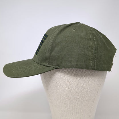 Pugs American Flag Patch Green Baseball Cap One Size Strapback Hat Embroidered
