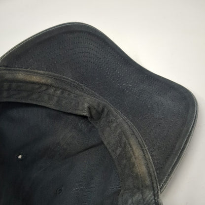 Nike Baseball Cap Black Embroidered Swoosh Slideback Hat Vintage Gray Tag