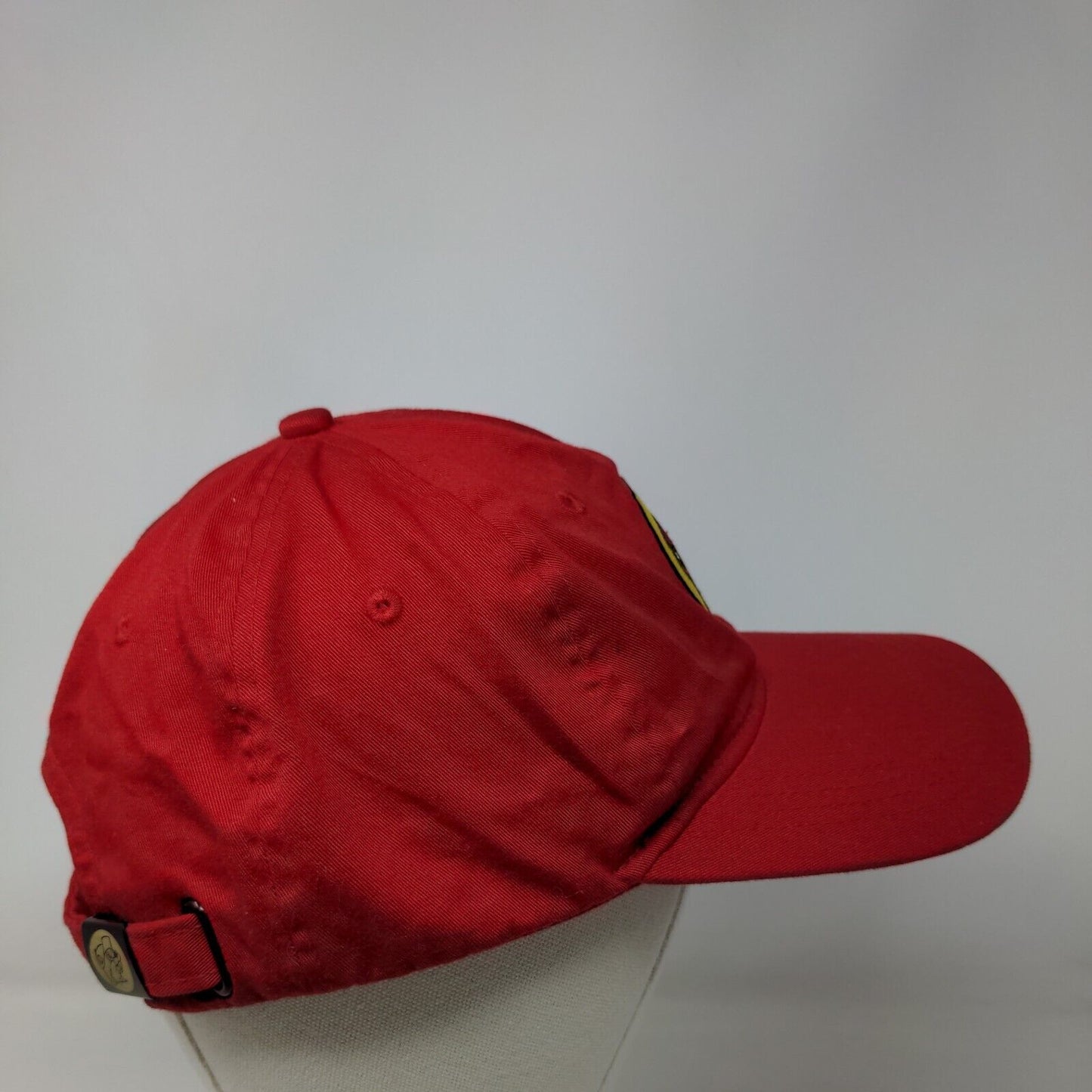 Buc-ees Slideback Hat Red OSFM Adjustable Embroidered 6 Panel Cotton