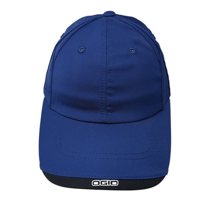 OGIO Slideback Hat Blue One Size Adjustable Vented Holes 6 Panel Polyester