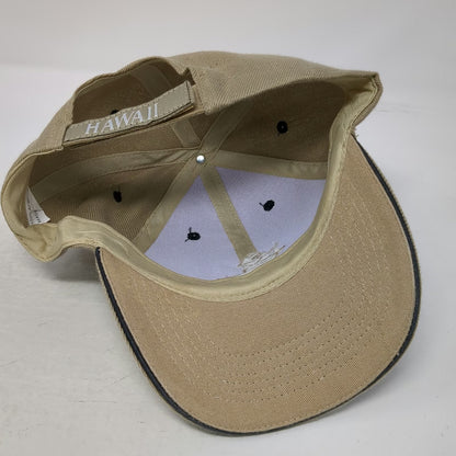 Baseball Cap Beige OS North Shore Hawaii Surfer Strapback Hat Surf Beach Travel