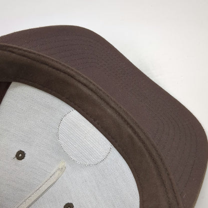 Brixton 5 Panel Brown One Size Hat Snapback Standard Patch Logo Cotton Blend Cap