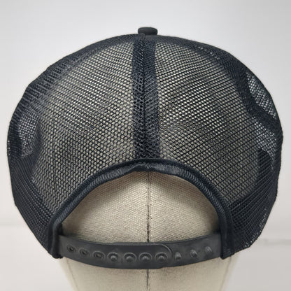 Tonkin Caterpillar Western States Trucker Hat Black Mesh Snapback Cat Vintage