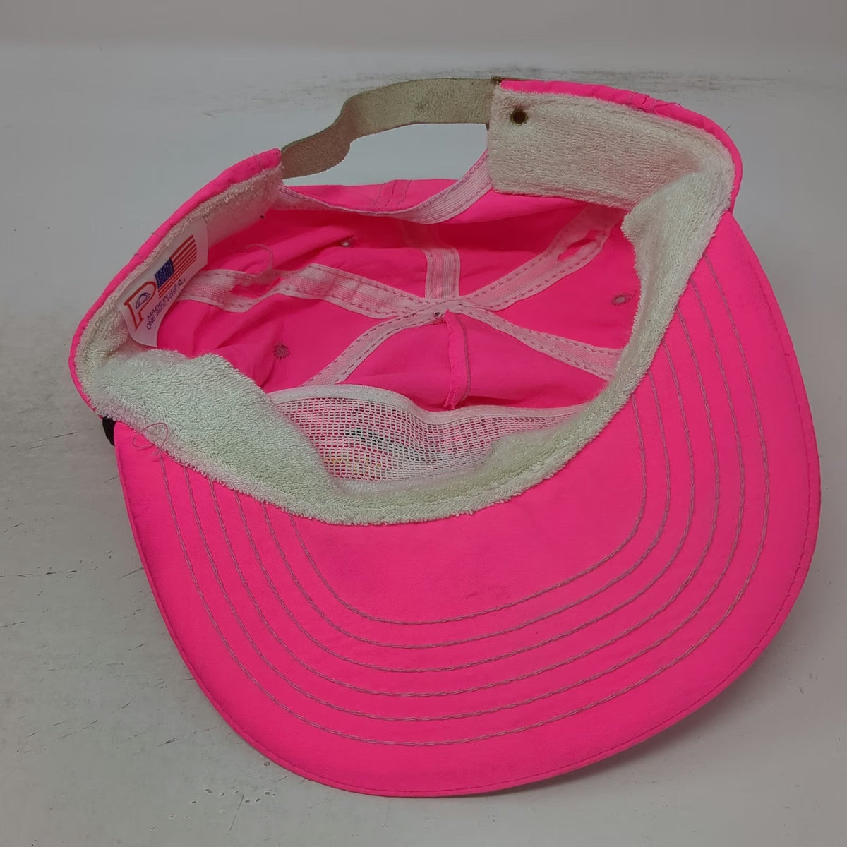 Hot Tuna 5 Panel Pink Strapback Hat Australia Rope Fish Logo Surf USA Vintage
