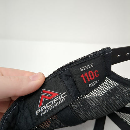 Mill95 Est 2016 Snapback Trucker Hat Gray OS Adjustable Mesh Pacific Headwear