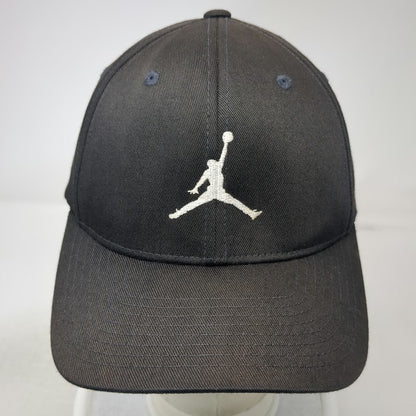 Jordan Baseball Cap Black XL Jumpman Logo Flexfit Structured Curved Brim Hat