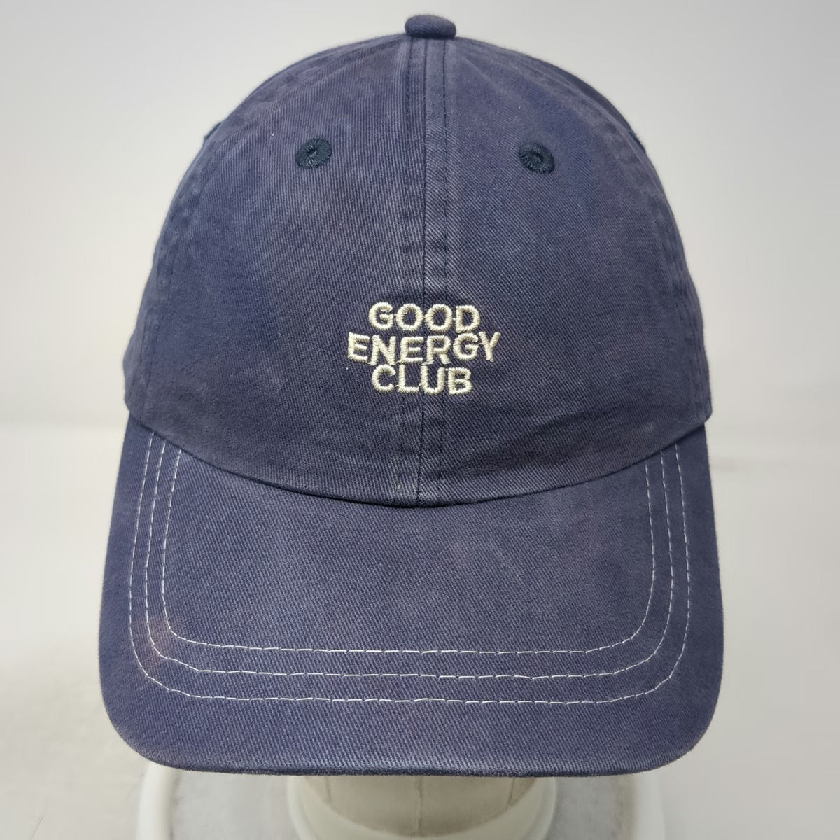 Rubi Baseball Cap Blue One Size Good Energy Club Cotton Contrast Stitching Hat