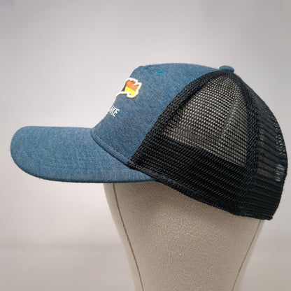 Redfish Lake Lodge Snapback Trucker Hat Green One Size Mesh Back Legacy