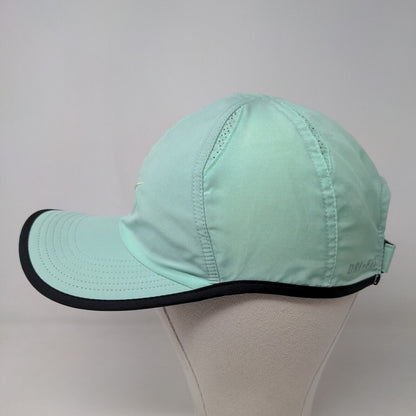 Nike Featherlight Dri Fit Men's Strapback Hat Green Blue Embroidered Swoosh Logo