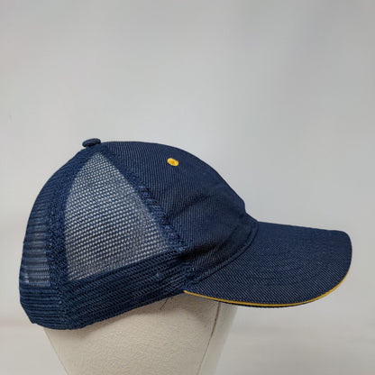 McDonald's Snapback Mesh Back Trucker Hat Blue One Size Employee Uniform