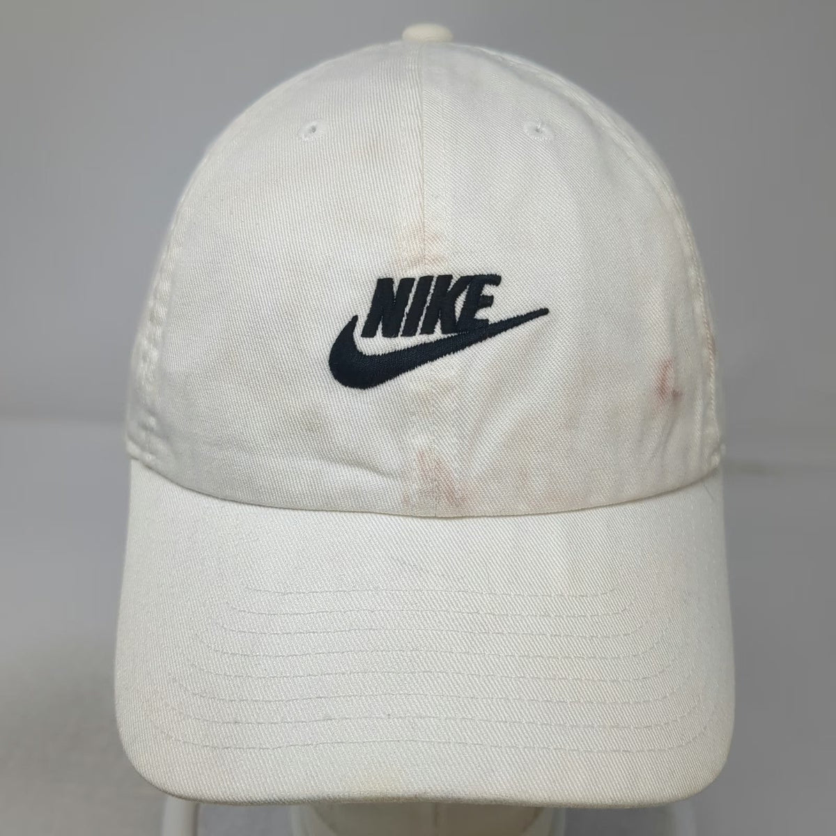 Nike Baseball Cap White One Size Heritage86 Slideback Adjustable Swoosh Hat