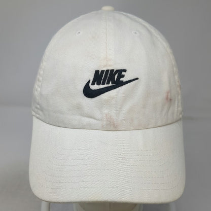 Nike Baseball Cap White One Size Heritage86 Slideback Adjustable Swoosh Hat