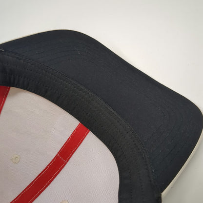 Jurassic Park T-Rex Logo Beige Snapback Hat One Size Laser Cut Performance Movie