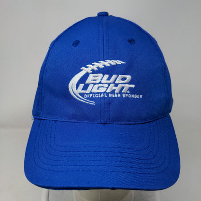 Bud Light Official Beer Sponsor Strapback Hat Blue One Size Embroidered Apollo