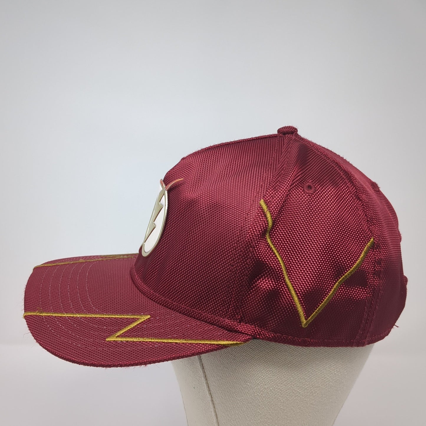 The Flash Fastest Man Alive Snapback Cap Red One Size Adjustable Embroidered