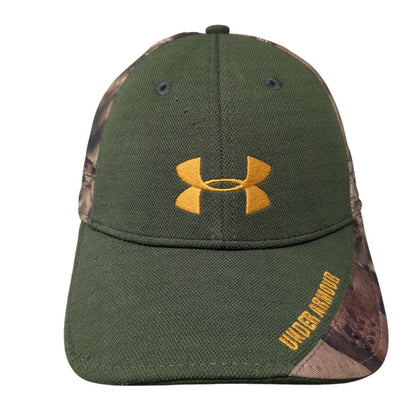 Under Armour Fitted Hat Camo L/XL Stretch Embroidered Hunting Outdoor
