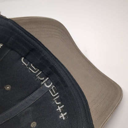 Carhartt Spell Out Snapback Trucker Hat Brown One Size Solid Mesh Back