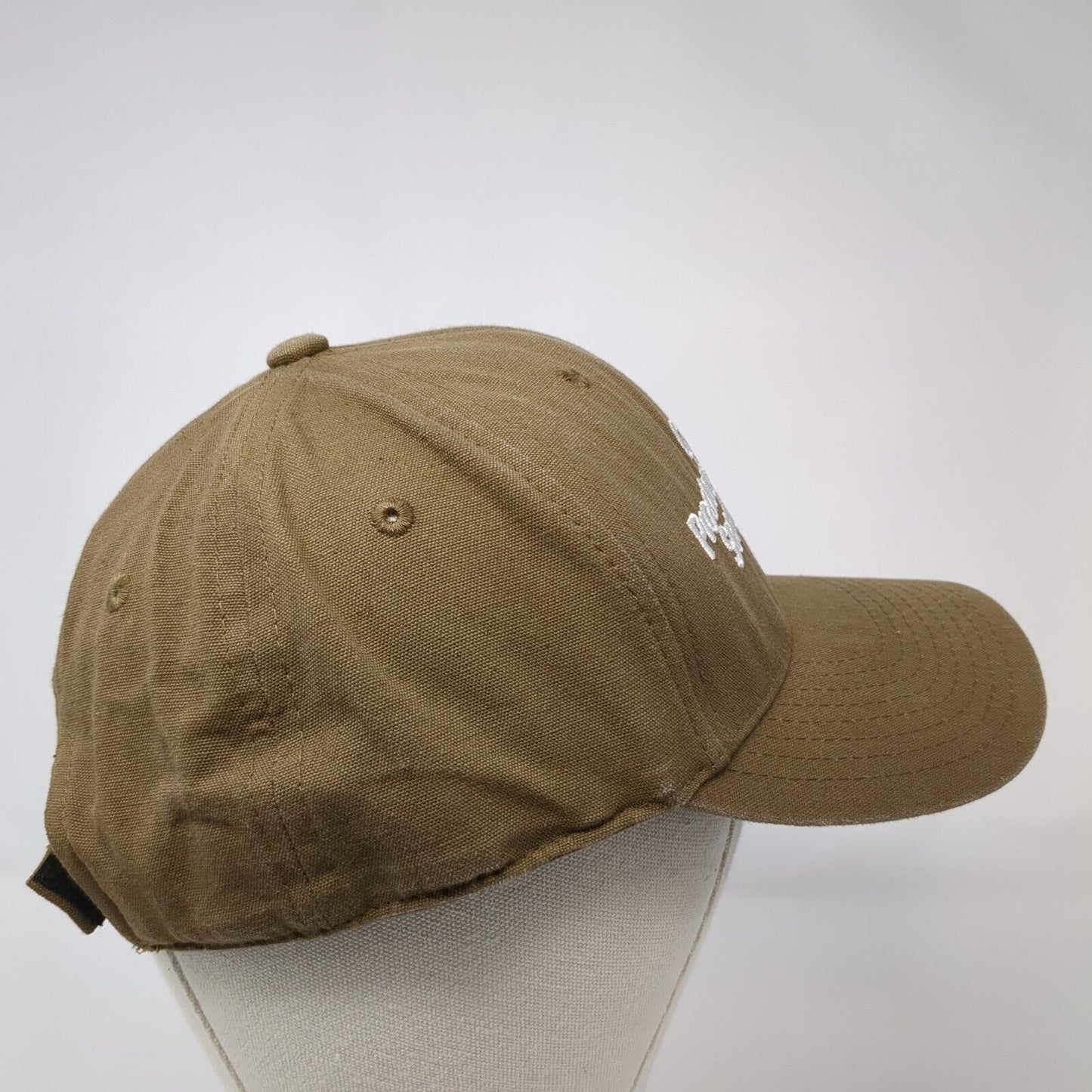 Crop Production Services Strapback Hat Brown One Size Embroidered