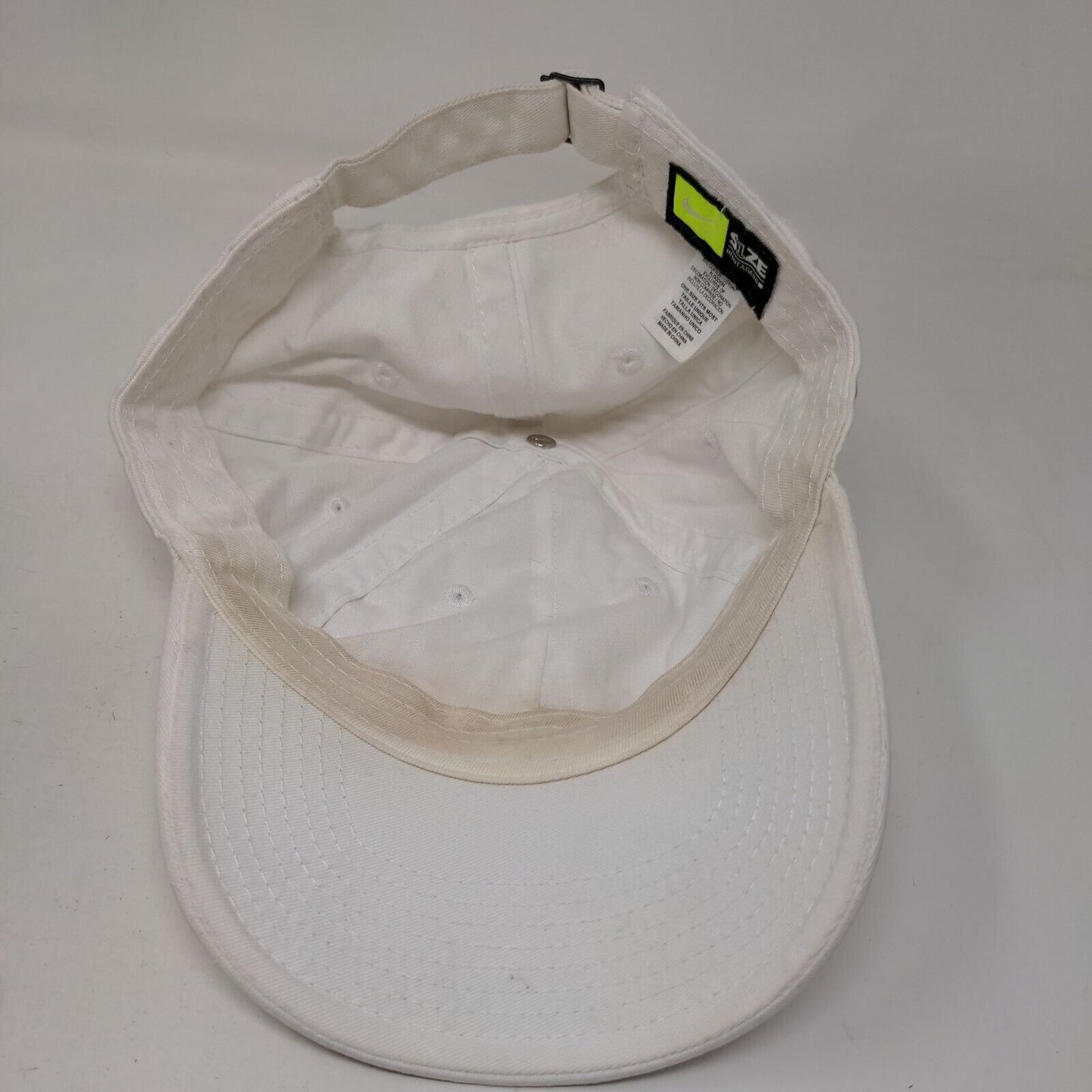 Nike Slideback Hat White OSFM Adjustable Embroidered 6 Panel Heritage86