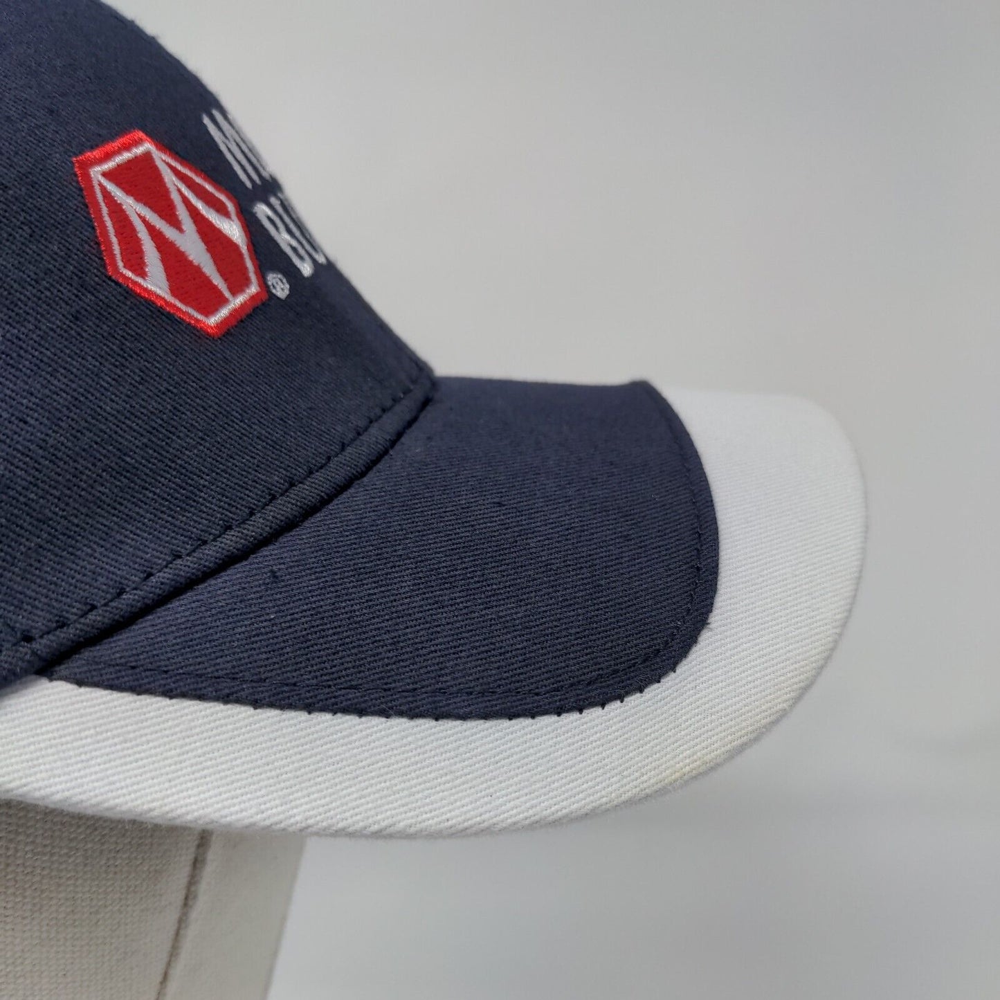 Morton Buildings Strapback Hat Blue OSFA Adjustable Embroidered TCB Elite Series