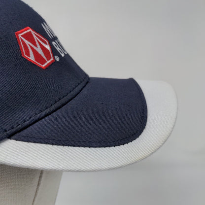 Morton Buildings Strapback Hat Blue OSFA Adjustable Embroidered TCB Elite Series