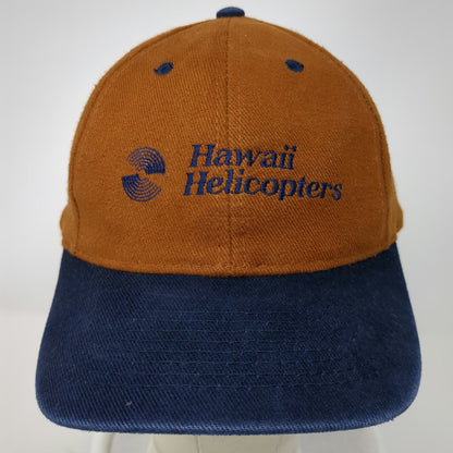 OTTO Hawaii Helicopters Baseball Cap Brown Blue One Size Slideback Cotton Hat