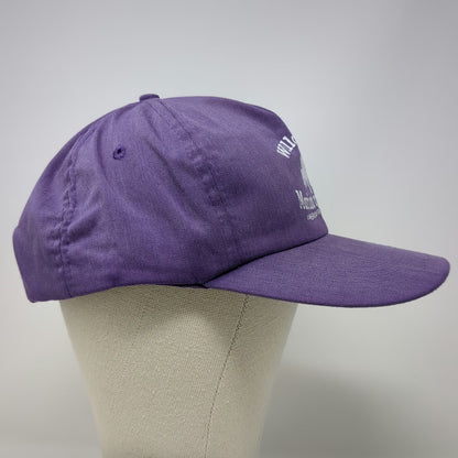 Willow Bay Marina and Cafe Purple 5 Panel One Size Snapback Hat American Falls