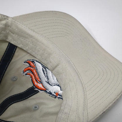 Denver Broncos NFL Team Apparel Cap Hat Beige One Size Cotton Slideback Horse