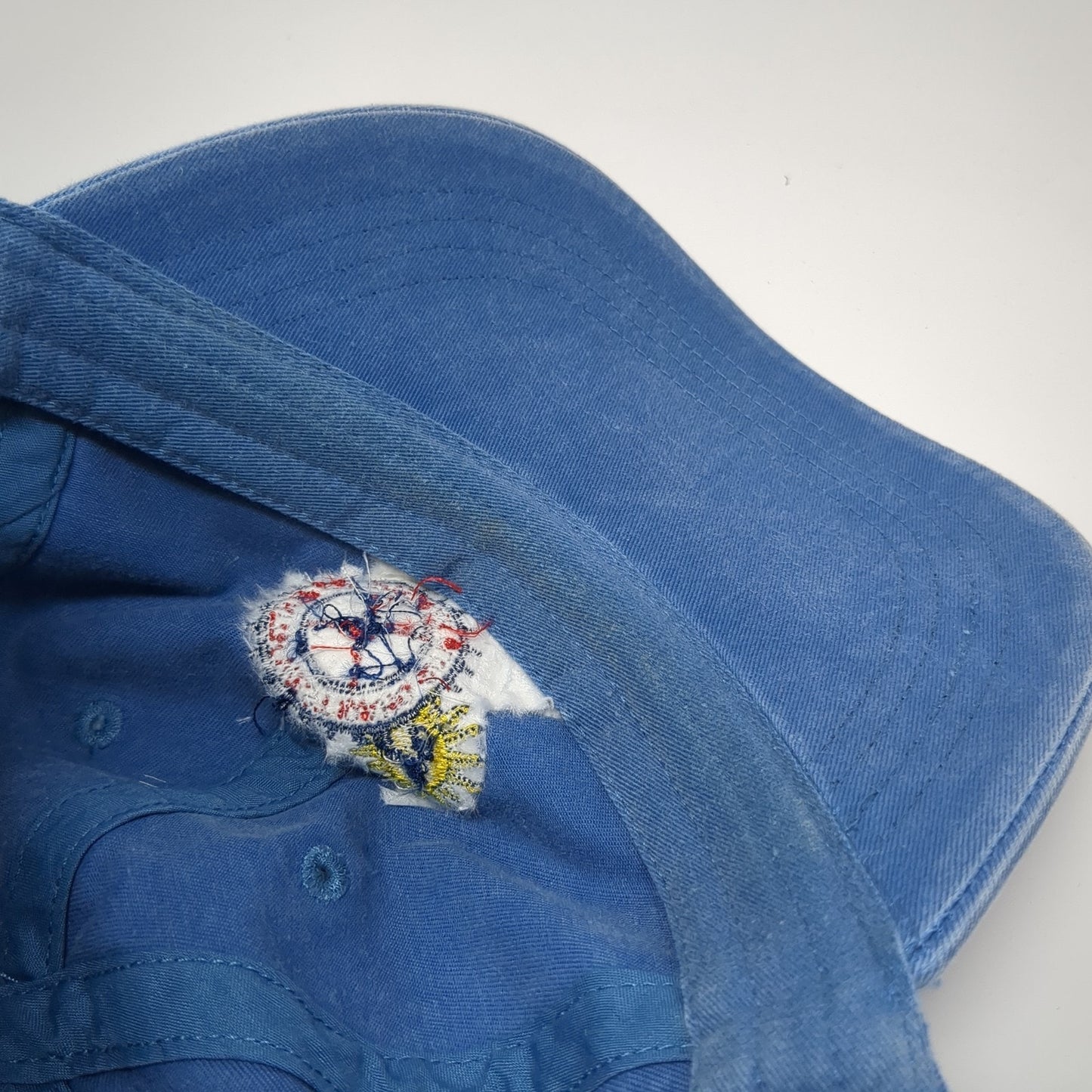 Sun Valley Rallye Slideback Hat Blue One Size Embroidered 6 Panel Otto