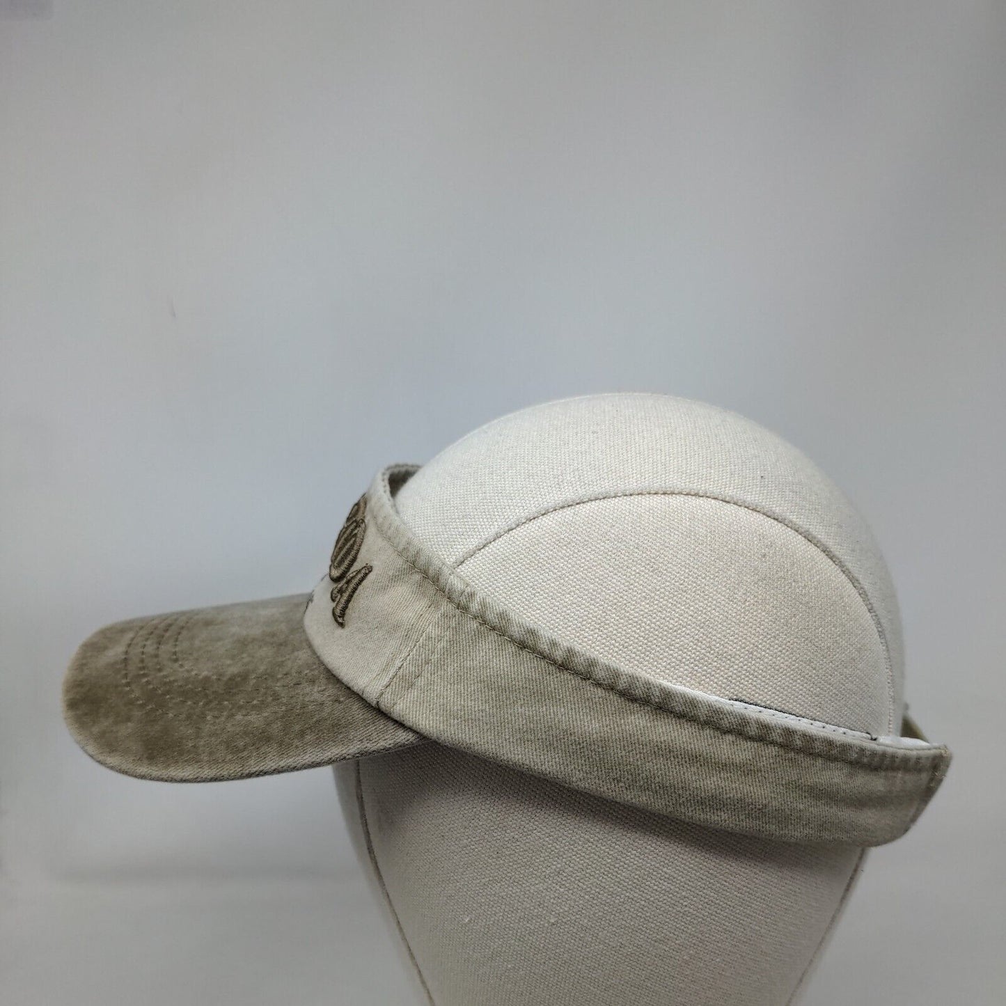 Florida Est. 1845 Strapback Sun Visor Tan OSFM Adjustable Embroidered Logo