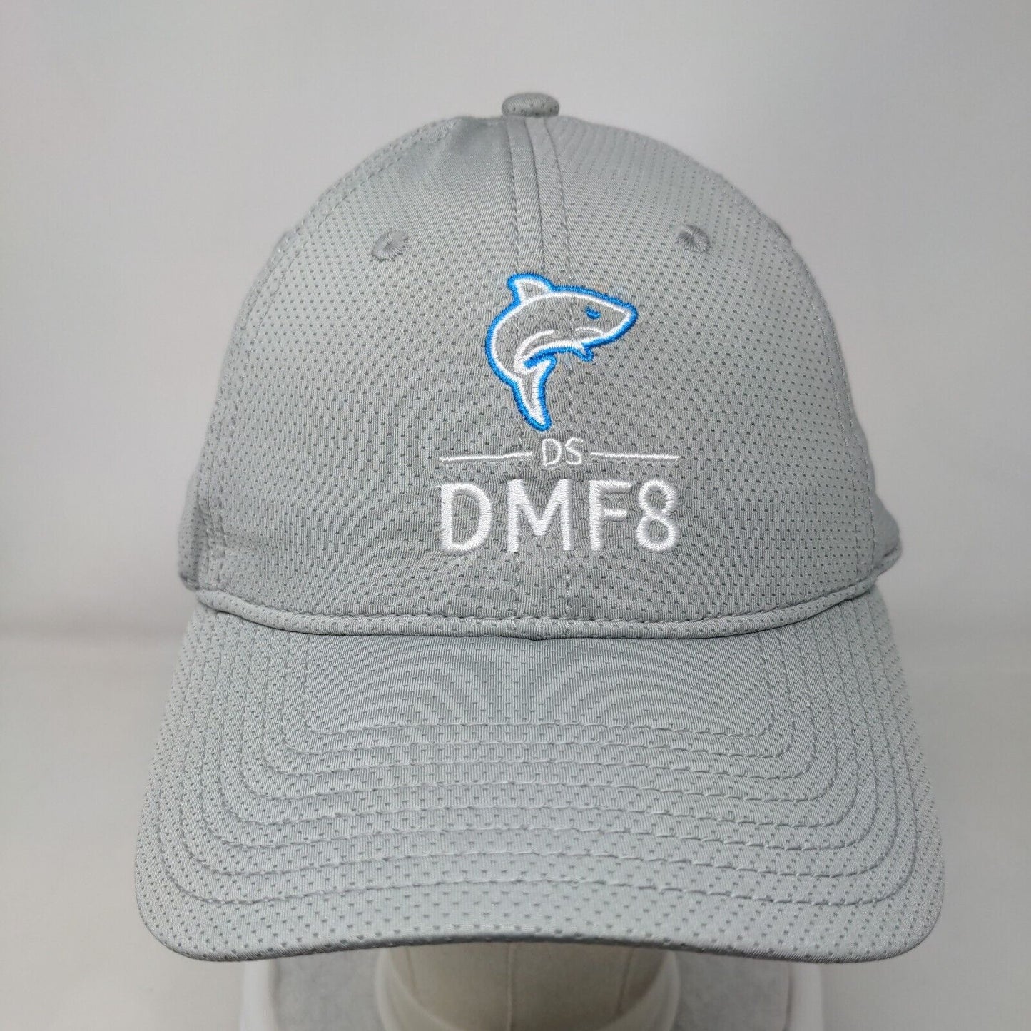 The Game Slideback Hat Gray OSFM Embroidered DS DMF8 Shark Logo Nylon Blend