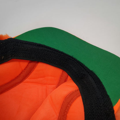 Outdoor Cap Trapper Cap Orange One Size Hat Faux Fur Ear Flaps Hunting Green
