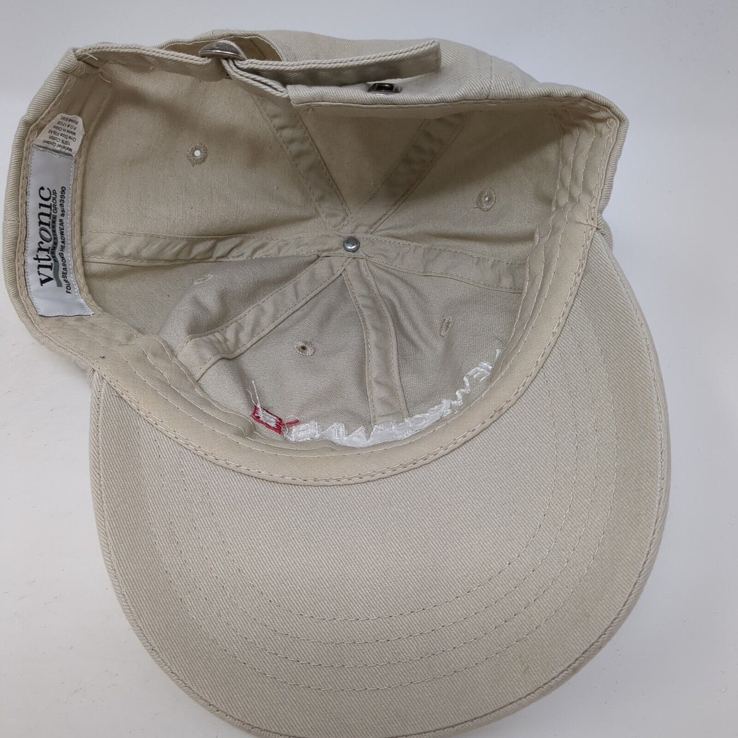 News Channel ksdk.com Slideback Hat Tan One Size Adjustable Embroidered Vitronic