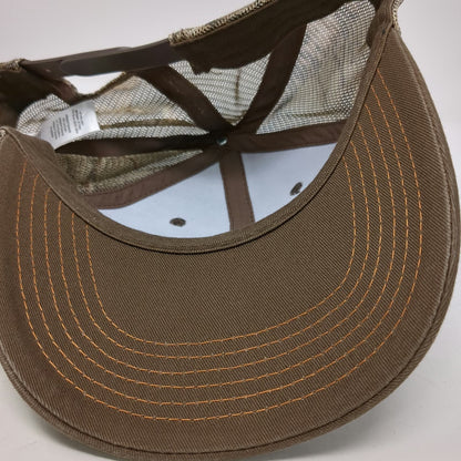 Brown Trucker Hat One Size Camo Rockwell Automation Mesh Snapback Embroidered