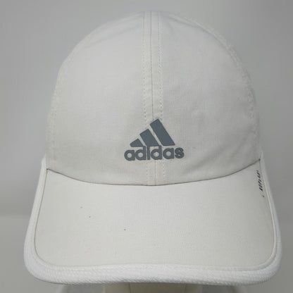 Adidas Baseball Cap White One Size Strapback Aeroready Mesh Adjustable Hat