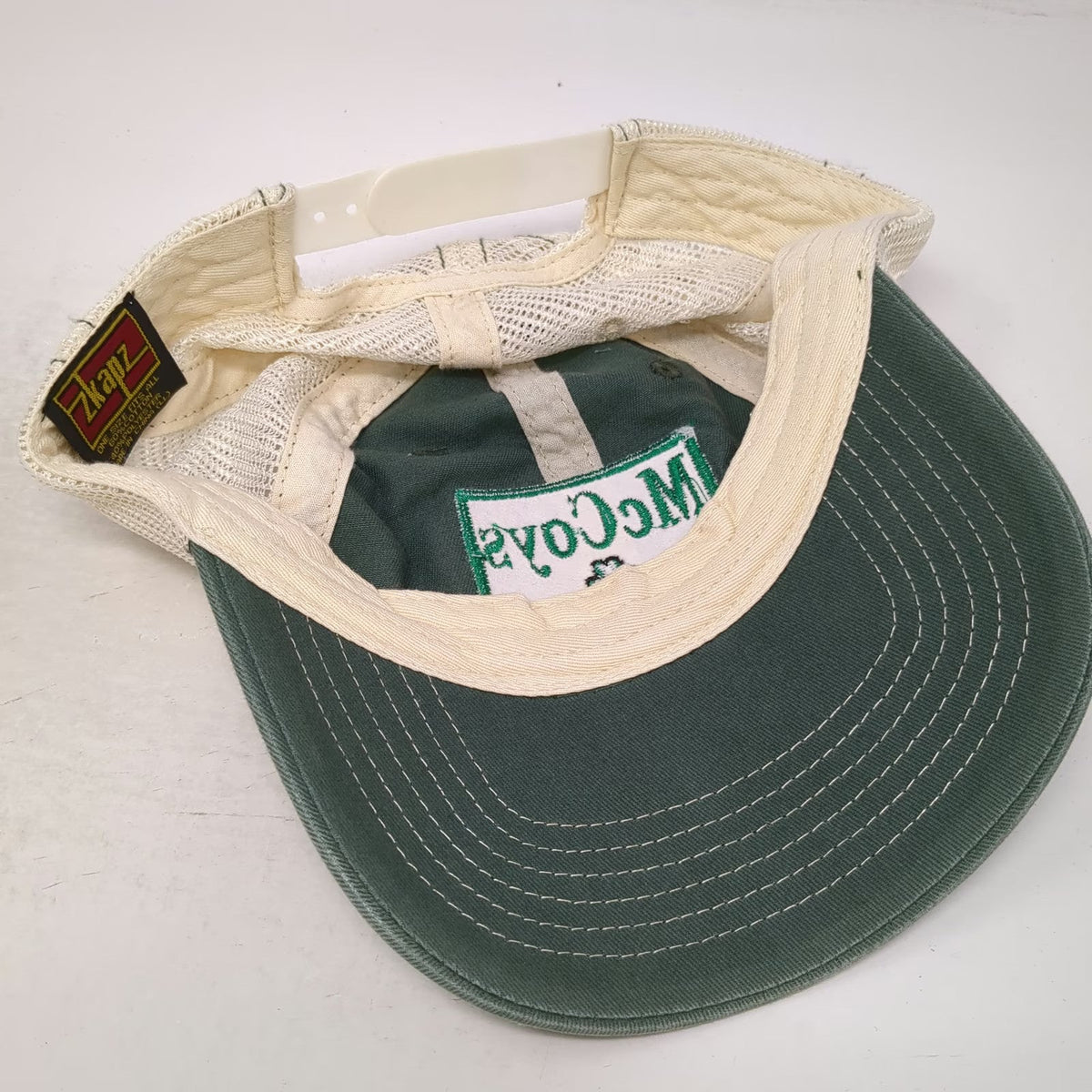 Zkapz Trucker Hat Green OSFM McCoys Clover Patch Snapback Mesh Back Irish Bar